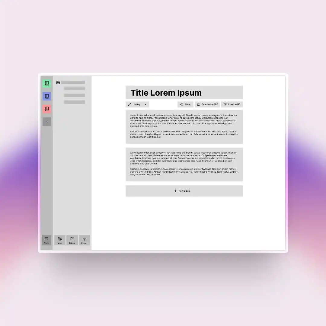 Image of BlocDoc Stage 2 Mockup of the document feature